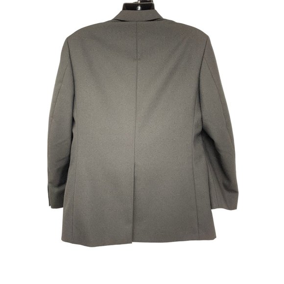 Cross & Windsor Mens 40R Black Polyester / Wool 2 Button Single Vent Blazer Dres - Picture 4 of 9